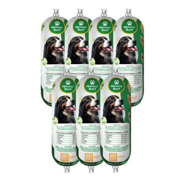 7 Barras Natural Barf  600 gramos