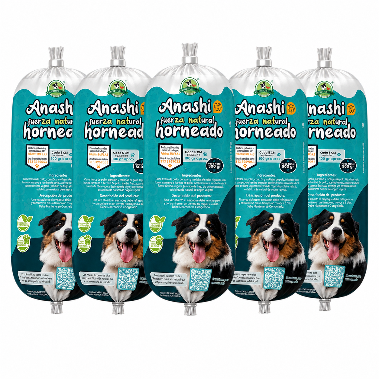 5 Barras Anashi Horneada 500 gramos